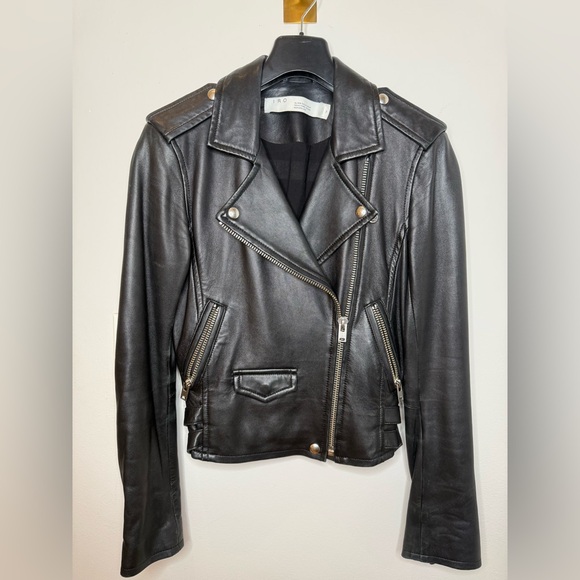 IRO PARIS ASHVILLE LEATHER BIKER JACKET $1205
FR 34/ XS - Picture 14 of 14